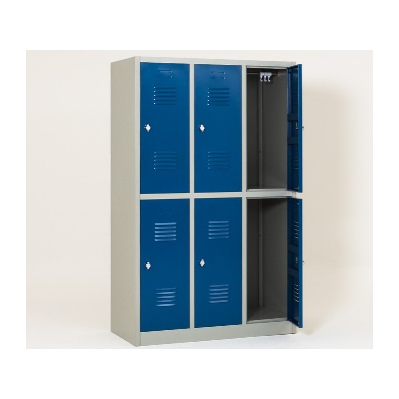 Vestiaire Industrie Propre 6 Casiers Monobloc Vestiaire Industrie Propre 6 Casiers Monobloc