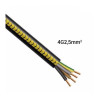 Touret de 200m de Câble d'Alimentation Electrique Cuivre R2V 4G2.5mm2