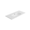 Plan Vasque à Encastrer AQUANCE Plan18233 en Mineral Composite Blanc Brillant