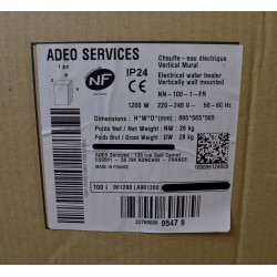 ADEO SERVICES 961280 - Chauffe-Eau Electrique 100L Blindé Vertical