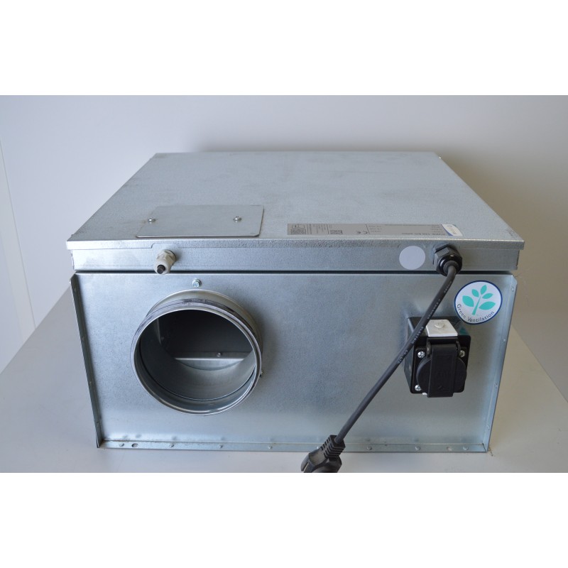 SYSTEMAIR - Caisson Ventilation Insonorisé en Acier - KVKE125 EC Sileo