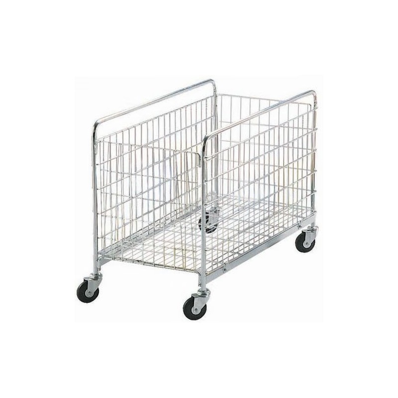 Chariot Grillagé Mobile Pliant en Acier Chariot Grillagé Mobile Pliant en Acier