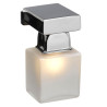 Spot LED ALTERNA Verrine à Pincer Cubique satiné Blanc