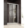Paroi de Douche LEDA Jazz+ Extension Face Coulissante 2 Vantaux 136-170cm en Verre Transparent
