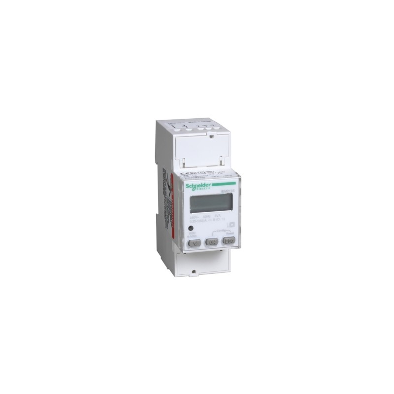 Compteur d'Energie SCHNEIDER ELECTRIC iEM2155 63A Monophasé Multi-Tarif Modbus MID Compteur d'Energie SCHNEIDER ELECTRIC iEM2155 63A Monophasé Multi-Tarif Modbus MID