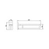 Barre d'Appui Rabattable PMR NORMBAU 2030010009