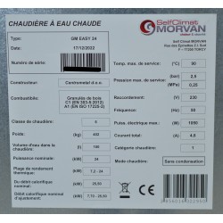 Chaudière à Granulés MORVAN GM Easy 24 522962
