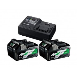 Chargeur Rapide + 2 Batteries Li-ion 18V/36V Booster Pack HIKOKI HITACHI Multivolt - UC18YSL3WEZ
