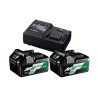 Chargeur Rapide + 2 Batteries Li-ion 18V/36V Booster Pack HIKOKI HITACHI Multivolt - UC18YSL3WEZ