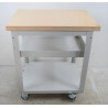 KIND A044190 - Établi Mobile 2 Tablettes sur Roulettes Capacité 250kg