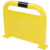 Arceau Barrière de Protection Acier avec Plaque Anti-Encastrement Jaune et Noir
