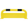 Arceau Barrière de Protection Acier avec Plaque Anti-Encastrement Jaune et Noir