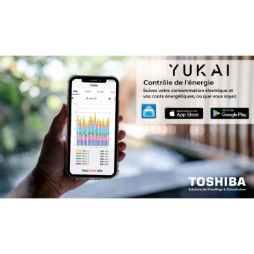 Pilotage à distance : Application Wifi "Toshiba Home AC "Control"