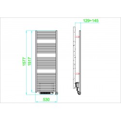 Sèche-Serviettes Électrique 1750W ALTERNA Mezzo 4476320
