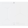 Plaque de Cuisson Induction 60cm ELECTROLUX Série 600 Bridge 3 Zones 7350W Blanc
