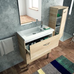 Vasque pour salle de bains NEOVA Reducto blanc en résine de synthèse à poser - A2305422
