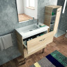 Vasque pour salle de bains NEOVA Reducto blanc en résine de synthèse à poser - A2305422