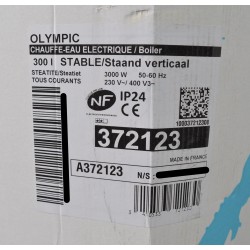 Chauffe-Eau Électrique 300L OLYMPIC FRANCE Stéatite 372123