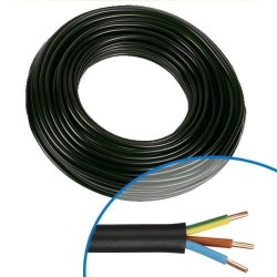 Couronne 100m de Câble Électrique NEXANS Rigide Distingo U-100 R2V 3G2,5 Noir - 10088404