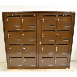 Bloc de 16 Boîtes aux Lettres LEABOX Collectives Intérieur