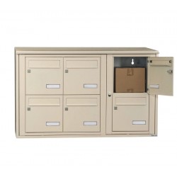 Bloc de 6 Boîtes aux Lettres LEABOX Collectives Intérieur