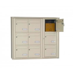 Bloc de 9 Boîtes aux Lettres LEABOX Collectives Intérieur