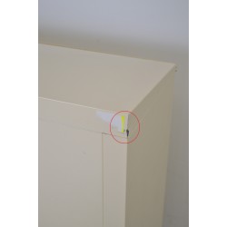 Bloc de 9 Boîtes aux Lettres LEABOX Collectives Intérieur Mural Marron Pas Cher