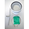 Terminal Ventouse Vertical VAILLANT Ø80/125mm Noir pour Chaudière 303200