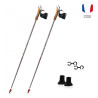 Pack de 2 Bâtons de Marche Nordique GUIDETTI VDF NanoC3K 85 Boréal Taille 125cm