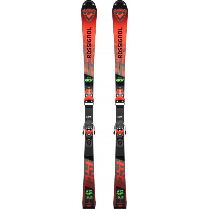 Pack de 2 Skis Racing ROSSIGNOL A12 Hero Athlète FIS SL Taille 157cm Fixations Look SPX12