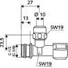 Le robinet Schell de régulation dimensions