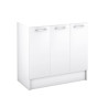 Meuble Caisson Sous-Vasque de Salle de Bain 3 Portes DELPHA Fedo Express L90cm