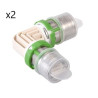 Lot de 2 Coudes Raccords Égal à Sertir 90° COMAP Multiskin Ø40x3,5mm Pour Tubes Multicouche