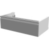 Meuble Sous-Plan de Salle de Bain Suspendu ALTERNA Zao 90cm 1 Tiroir Taupe - 6653648