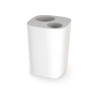 Poubelle de Tri 8L JOSEPH JOSEPH Split Pour Salle de Bain H28xP21xL21cm Blanc/Gris