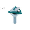 Lot de 10 Doubles Écrous WALRAVEN Hammerfix ezM10x40mm