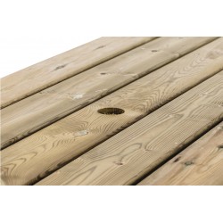 Table de Pique-Nique Robuste en Pin
