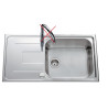Évier à Encastrer de Cuisine AQUATOP Portofino Inox 1 Bac et 1 Égouttoir - EV48011