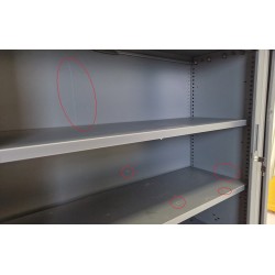 Armoire Basse à Rideaux de Bureau MTI pas cher.