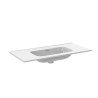Meuble Vasque Céramique 3 Tiroirs AQUANCE Prag II 80cm Blanc