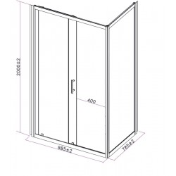 Cabine de Douche ALTERNA Concerto 6683164-6683172