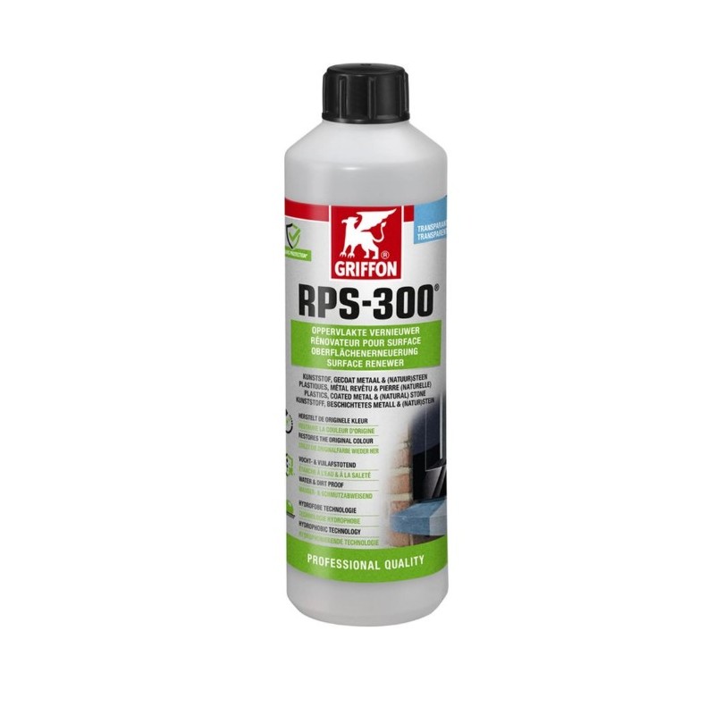 Bidon 500ml Rénovateur de Couleur GRIFFON RPS-300 Pour Surfaces Plastiques et Métaux Bidon 500ml Rénovateur de Couleur GRIFFON RPS-300 Pour Surfaces Plastiques et Métaux