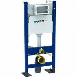 Bâti-Support WC Suspendu GEBERIT DuofixBasic 112cm Avec Réservoir à Encastrer Delta 12cm