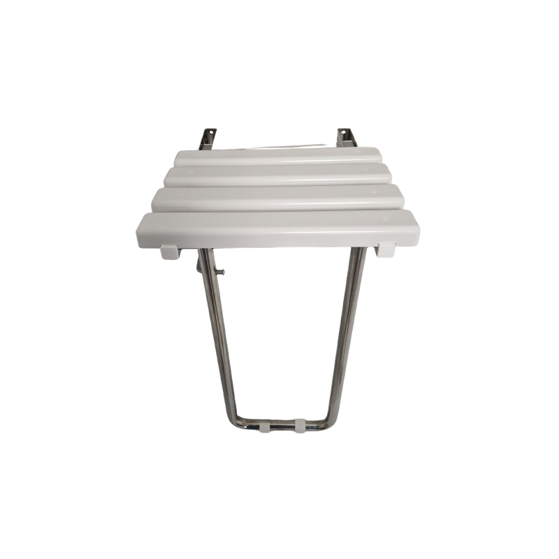 Tabouret Siège de Douche Rabattable DELABIE Inox Blanc 380x340x480 mm Tabouret Siège de Douche Rabattable DELABIE Inox Blanc 380x340x480 mm