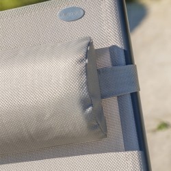 Bain de Soleil Transat Chaise Longue DCB GARDEN Multi-Positions avec Tétière