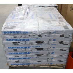 Lot de Paquet de 3,05m² de Bardeau Bitumeux SOPREMA Sopratuile Rouge Flamme