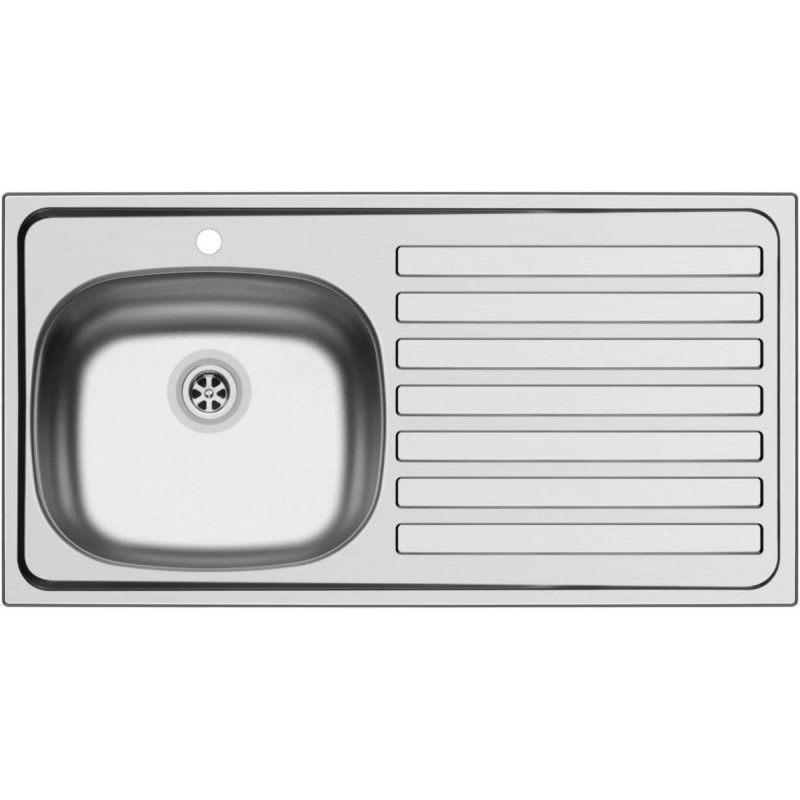 Évier de Cuisine NORD INOX à Encastrer PMR en Inox 18/10, 1 cuve à gauche, 1 égouttoir prépercé - ESFR2INOXNU Évier de Cuisine NORD INOX à Encastrer PMR en Inox 18/10, 1 cuve à gauche, 1 égouttoir prépercé - ESFR2INOXNU