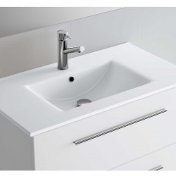 Plan Vasque Lavabo à Poser SALGAR Ibéria 1010 en Porcelaine Blanc