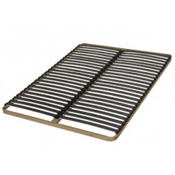 Sommier Cadre à Lattes 70+70x190cm EBAC Theta 48 Lattes Bois