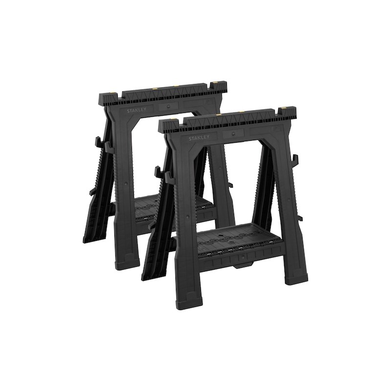 Lot de 2 Tréteaux Pliables STANLEY Charge 450kg Lot de 2 Tréteaux Pliables STANLEY Charge 450kg